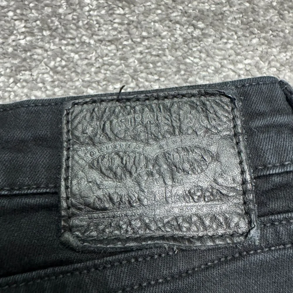 Levi's 512 Slim Fit Taper Flex Denim Jeans Womens 30x32 Black Cotton Stretch
